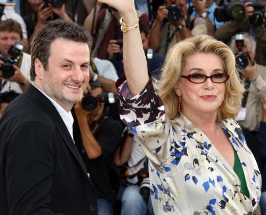 Khalil Joreige and Catherine Deneuve, Photocall of the film Je veux voir © AFP