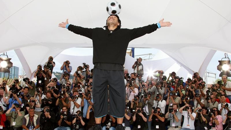 Diego Maradona, Photocall of the film Maradona by Kusturica © AFP