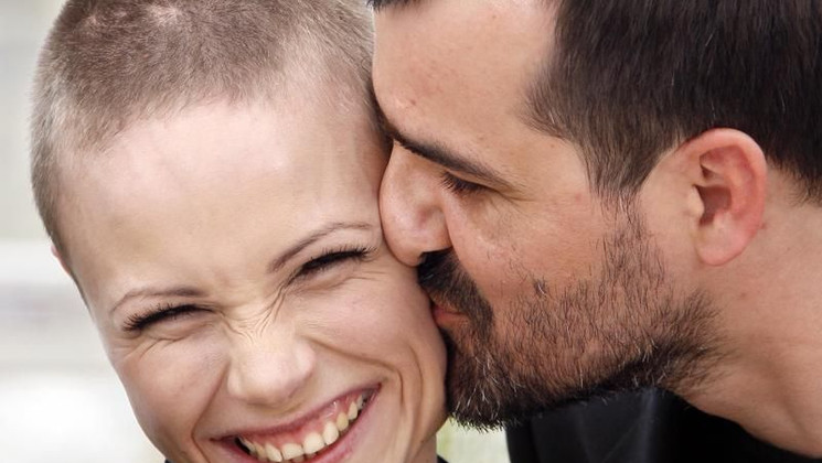 Kornel Mundruczo and Orsi Toth, Photocall du film Delta © AFP