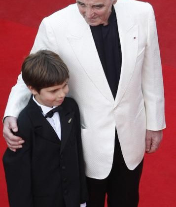 Charles Aznavour et Tom Trouffier © AFP © AFP