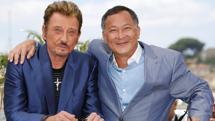Johnny Hallyday et Johnnie To (Vengeance) © AFP © AFP