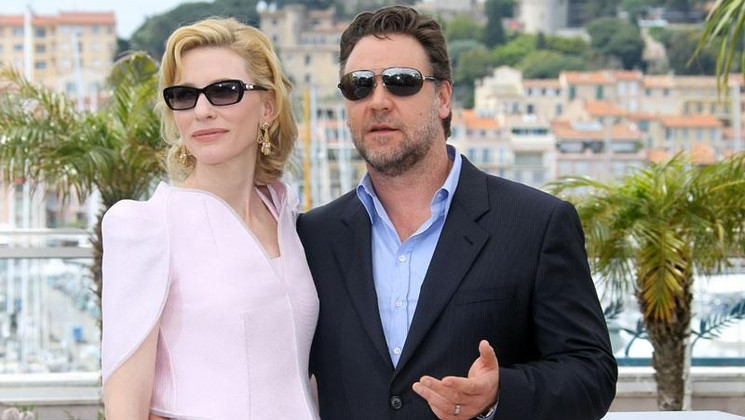 Cate Blanchett, Russel Crowe - Photocall - Robin Hood © AFP