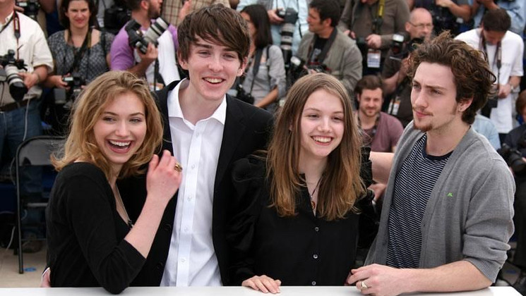 Imogen Poots, Matthew Beard, Hannah Murray, Aaron Johnson - Photocall - Chatroom © AFP