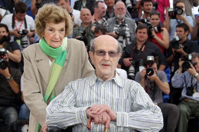 Manoel De Oliveira, Maria Isabel Carvalhais - Photocall - O Estranho Caso de Angelica © AFP