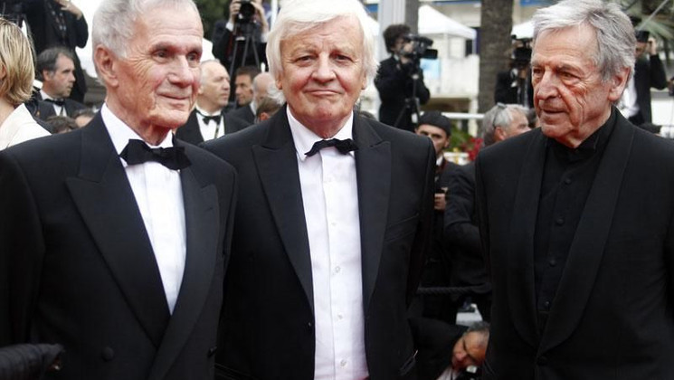 Costa Gavras, Jacques Perrin - Montée des marches © AFP
