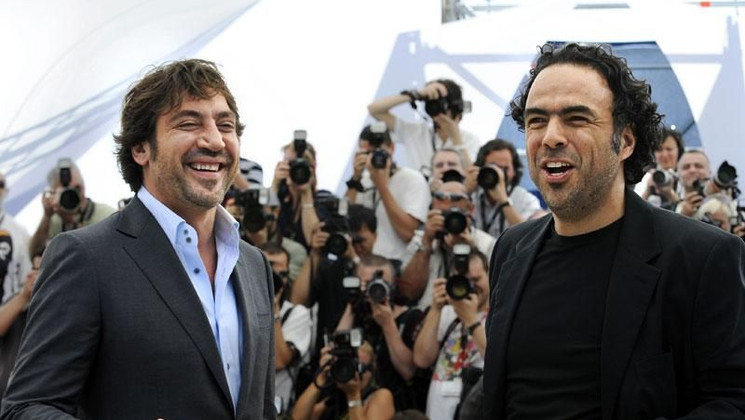 Javier Bardem, Alejandro Gonzalez Inarritu - Photocall - Biutiful © AFP