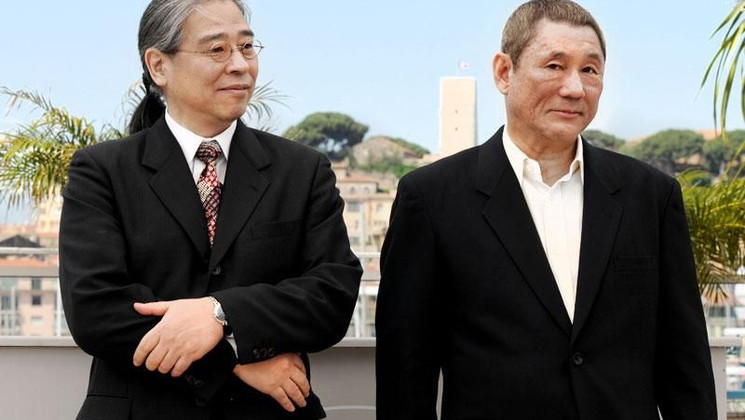 Masayuki Mori, Takeshi Kitano - Photocall - Outrage © FIF/Aurore Maréchal