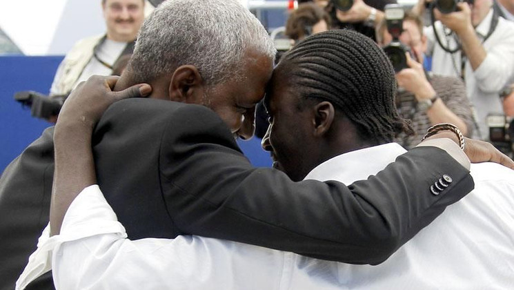 Youssouf Djaoro, Diouc Koma - Photocall - Un Homme qui crie © AFP