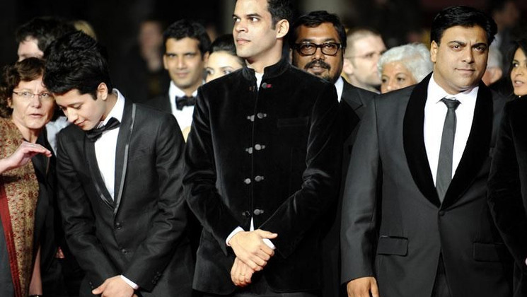 Vikramaditya Motwane, Ram Kapoor - Montée des marches - Udaan © AFP