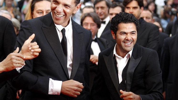 Roschdy Zem, Jamel Debbouze - Montée des marches - Hors La Loi © AFP