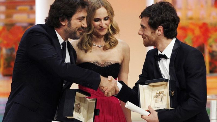 Javier Bardem, Elio Germano - Prix d'interprétation masculine - Biutiful et La Nostra Vita © AFP