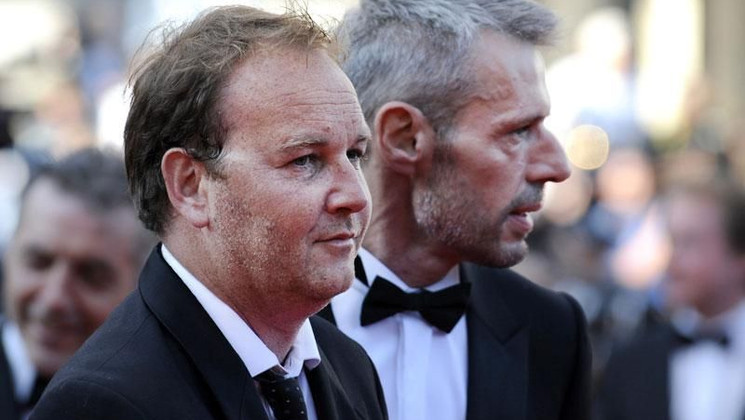 Xavier Beauvois, Lambert Wilson - Montée des marches - Des Hommes et des Dieux © AFP