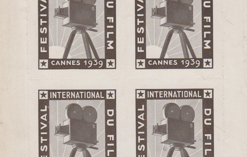 Timbres postaux édités pour 1er Festival International du Film de Cannes © FDC