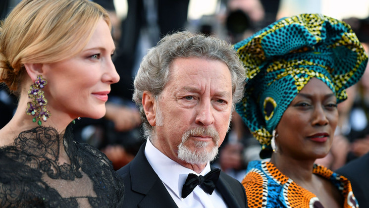 Cate Blanchett, Robert Guédiguian,  Khadja Nin Members of the Feature Films Jury © Alberto Pizzoli/AFP