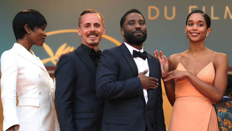 Damaris Lewis, Jasper Paakkonen, John David Washington, Laura Harrier - BlacKkKlansman © Valery Hache/AFP
