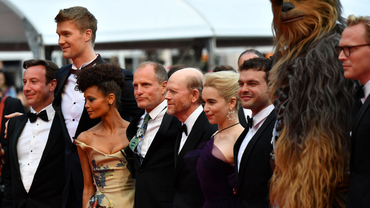 Team of the film Solo: A Star Wars Story © Alberto Pizzoli/AFP