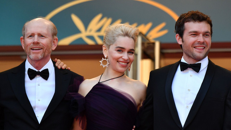 Ron Howard, Emilia Clarke, Alden Ehrenreich - Solo: A Star Wars Story © Alberto Pizzoli/AFP