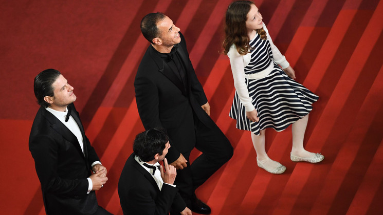 Alida Baldari Calabria, Matteo Garrone, Marcello Fonte, Edoardo Pesce - Dogman © Anne-Christine Poujoulat/AFP