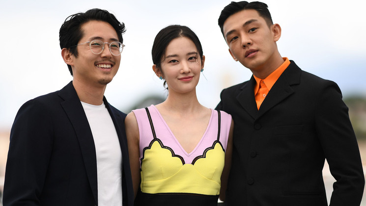 Steven Yeun, Jeon Jong-seo, Yoo Ah-in - Burning © Anne-Christine Poujoulat/AFP