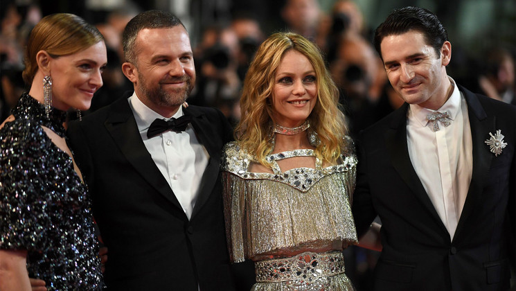 Kate Moran, Yann Gonzalez, Vanessa Paradis, Nicolas Maury - Un Couteau dans le Coeur  (Knife + Heart) © A-C POUJOULAT / AFP