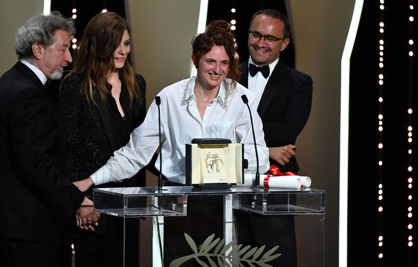 Alice Rohrwacher - Prix du scénario ex-æquo  - Lazzaro Felice, avec Chiara Mastroianni, Robert Guédiguian et Andrey Zvyagintsev © Alberto Pizzoli/AFP