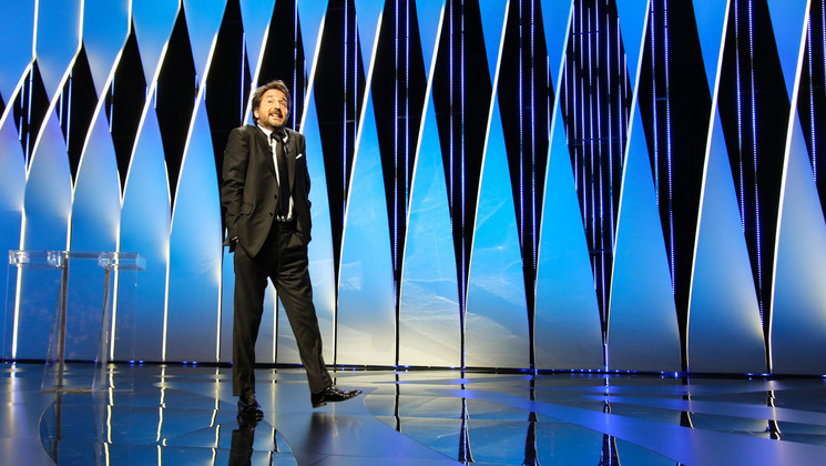 Edouard Baer - Master of Ceremony during the 71th Cannes Film Festival – Opening Ceremony © Christophe Bouillon/FDC