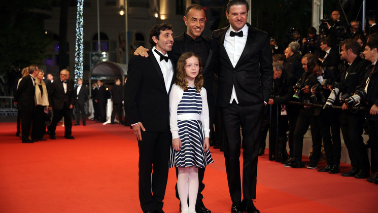 Alida Baldari Calabria, Marcello Fonte, Matteo Garrone, Edoardo Pesce - Dogman © Christophe Bouillon /FDC
