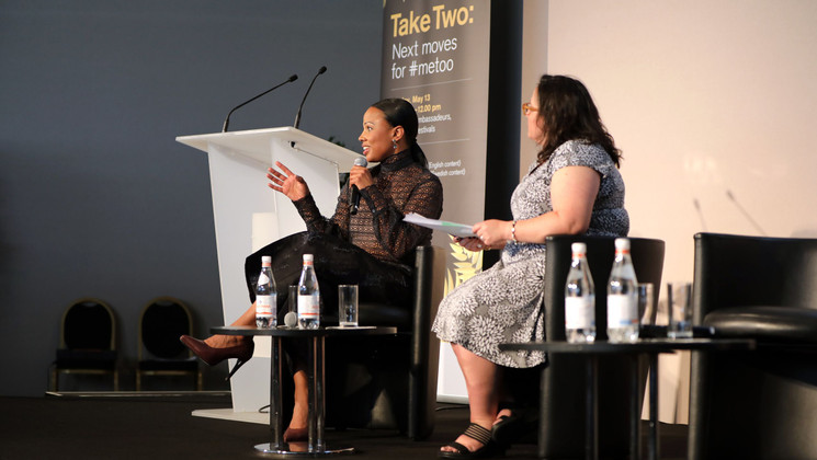 Alice Bah Kuhnke, Melissa Silverstein - Conférence Take Two: next moves for #MeToo © Déborah Néris /FDC