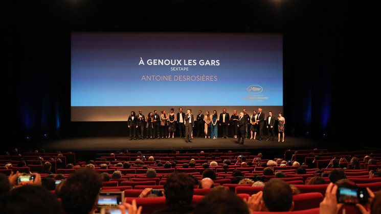 Équipe du film  À genoux les gars © Déborah Néris /FDC