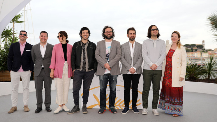 Équipe du film Under the Silver Lake © Déborah Néris /FDC