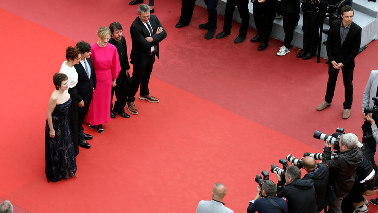 Équipe du film Lazzaro Felice (Heureux comme Lazzaro) © Déborah Néris /FDC
