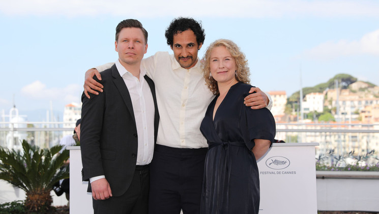 Eero Milonoff, Ali Abbasi, Eva Melander - Gräns (Border) © François Silvestre De Sacy /FDC