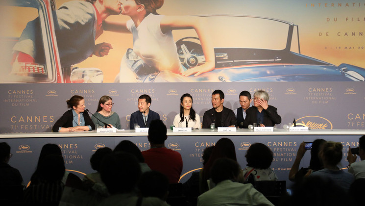 Team of the film - Jiang Hu Er Nv (Ash Is Purest White) © François Silvestre De Sacy /FDC