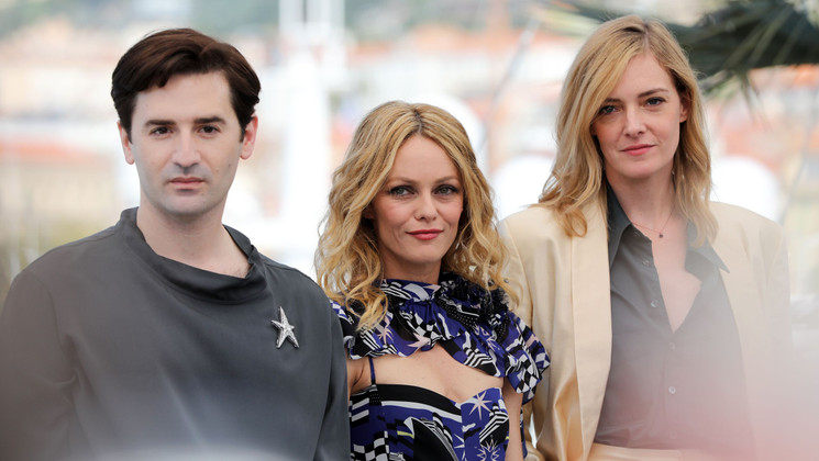 Nicolas Maury, Vanessa Paradis, Kate Moran  - Un Couteau dans le Coeur © François Silvestre De Sacy /FDC