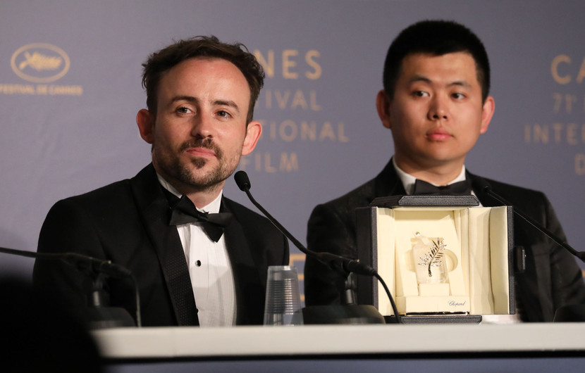Short Films Winners  : Charles Williams - Palme d'or (All These Creatures) and  Wei Shujun - Special Mention from the Jury (On The Border) © François Silvestre De Sacy /FDC