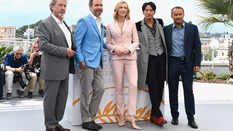 Robert Guédiguian, Denis Villeneuve, Cate Blanchett, Chang Chen, Andrey Zvyagintsev -Members of the Feature Films Jury © Dominique Charriau/Getty Images