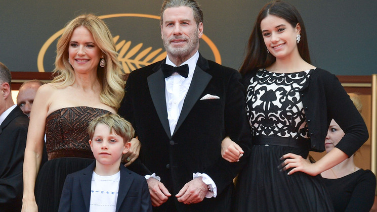Kelly Preston, Benjamin Travolta, John Travolta and Ella Travolta © George Pimentel/Getty Images