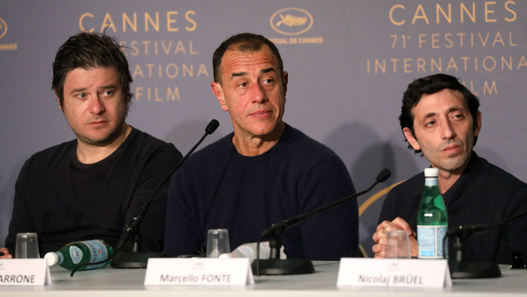 Edoardo Pesce, Matteo Garrone, Marcello Fonte - Dogman © Mathilde Petit /FDC