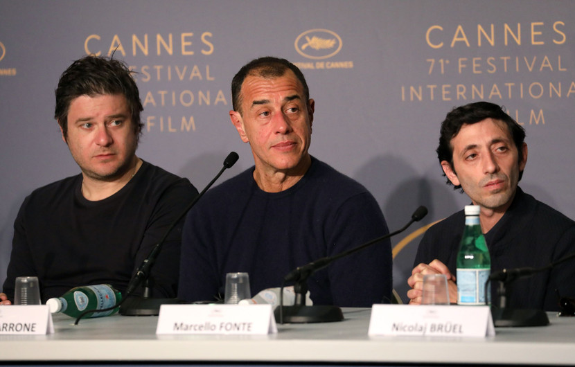 Edoardo Pesce, Matteo Garrone, Marcello Fonte - Dogman © Mathilde Petit /FDC