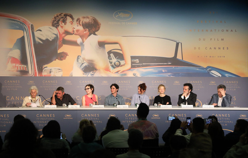Team of the film Lazzaro Felice (Happy as Lazzaro) © Mathilde Petit /FDC