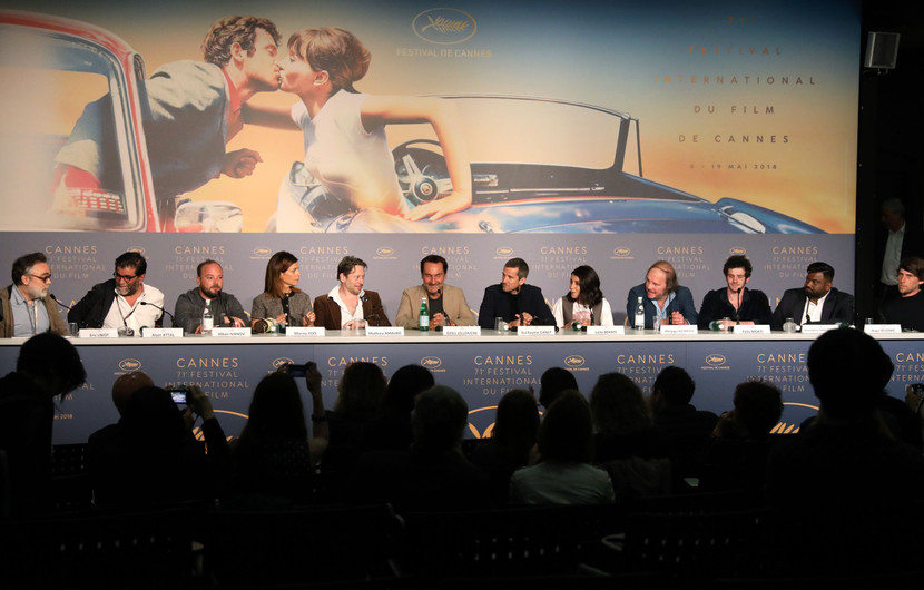 Équipe du film Le Grand Bain © Mathilde Petit /FDC