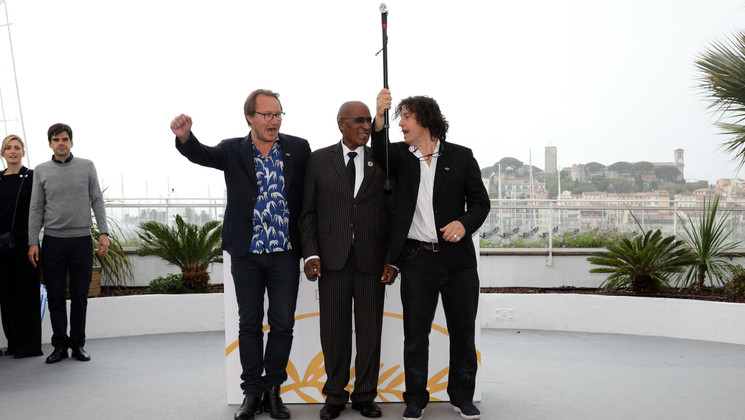 Nicolas Champeaux,  Andrew Mlangeni, Gilles Porte  - The State Against Mandela And The Others  (L'État contre Mandela et les autres) © Mathilde Petit /FDC