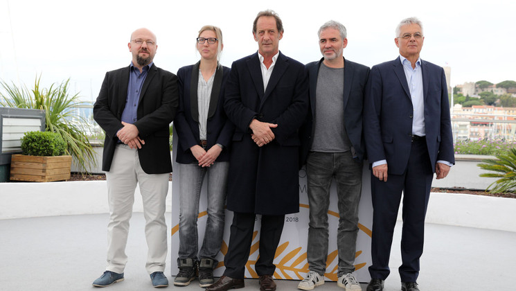 Team of the film En guerre (At War) © Mathilde Petit /FDC