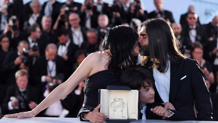 Nadine Labaki, Yordanos Shifera and  Zain Alrafeea - Jury Prize  - Capharnaüm © Mathilde Petit /FDC