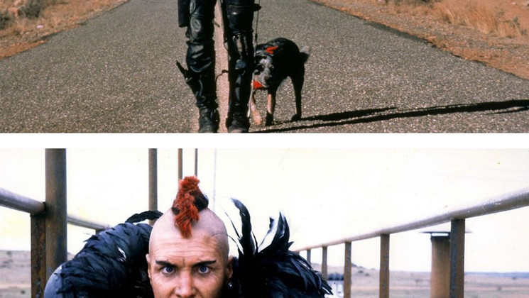 Mel Gibson et Vernon Wells dans Mad Max 2, le défi (Mad Max 2 ou The Road Warrior) de George Miller - 1981 © DR