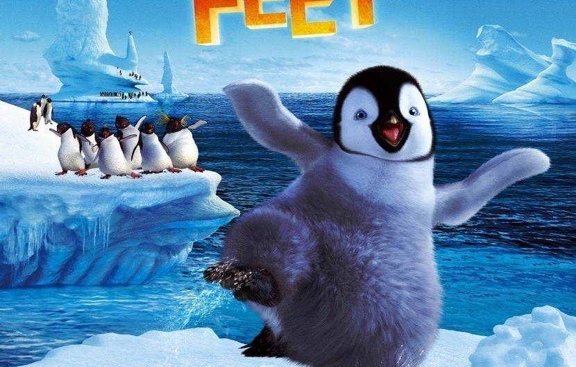 Affiche de Happy Feet de George Miller - 2006 © DR