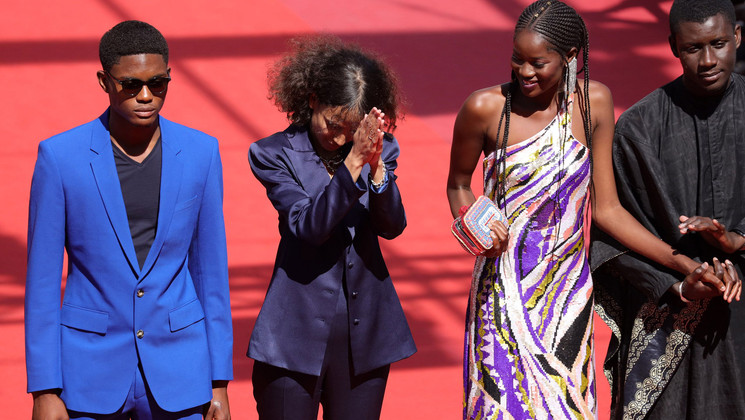Mati Diop et l'équipe du film Atlantique © Andreas Rentz / Getty Images