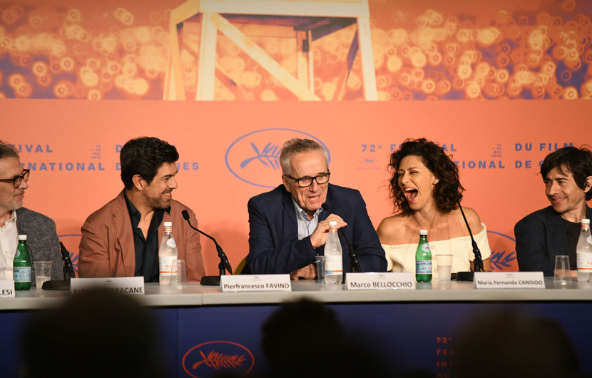 Pierfrancesco Favino, Marco Bellocchio, Maria Fernanda Cândido - Il traditore (The Traitor) © Déborah Néris / FDC