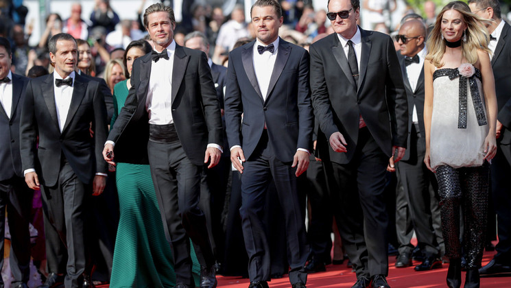 David Heyman, Shannon McIntosh, Brad Pitt, Leonardo DiCaprio, Quentin Tarantino and Margot Robbie - Once Upon a Time... in Hollywood © Andreas Rentz /Getty Images