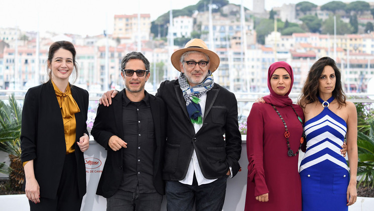 Equipe du film It Must Be Heaven © Christophe Simon / AFP